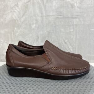 SAS Dream Tripad Loafers Womens 9 M Brown Leather Slip On Comfort Shoes Casual
